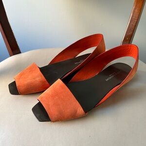 Saint & Libertine orange leather sandals